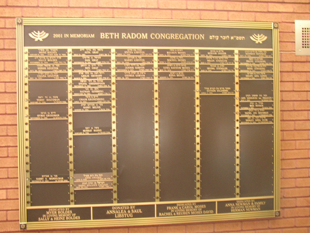 Memorial board 1